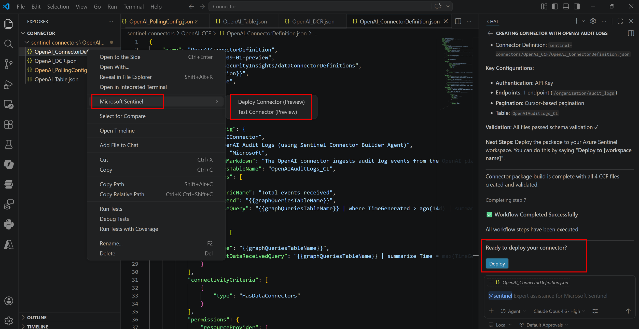 Chat deploy connector