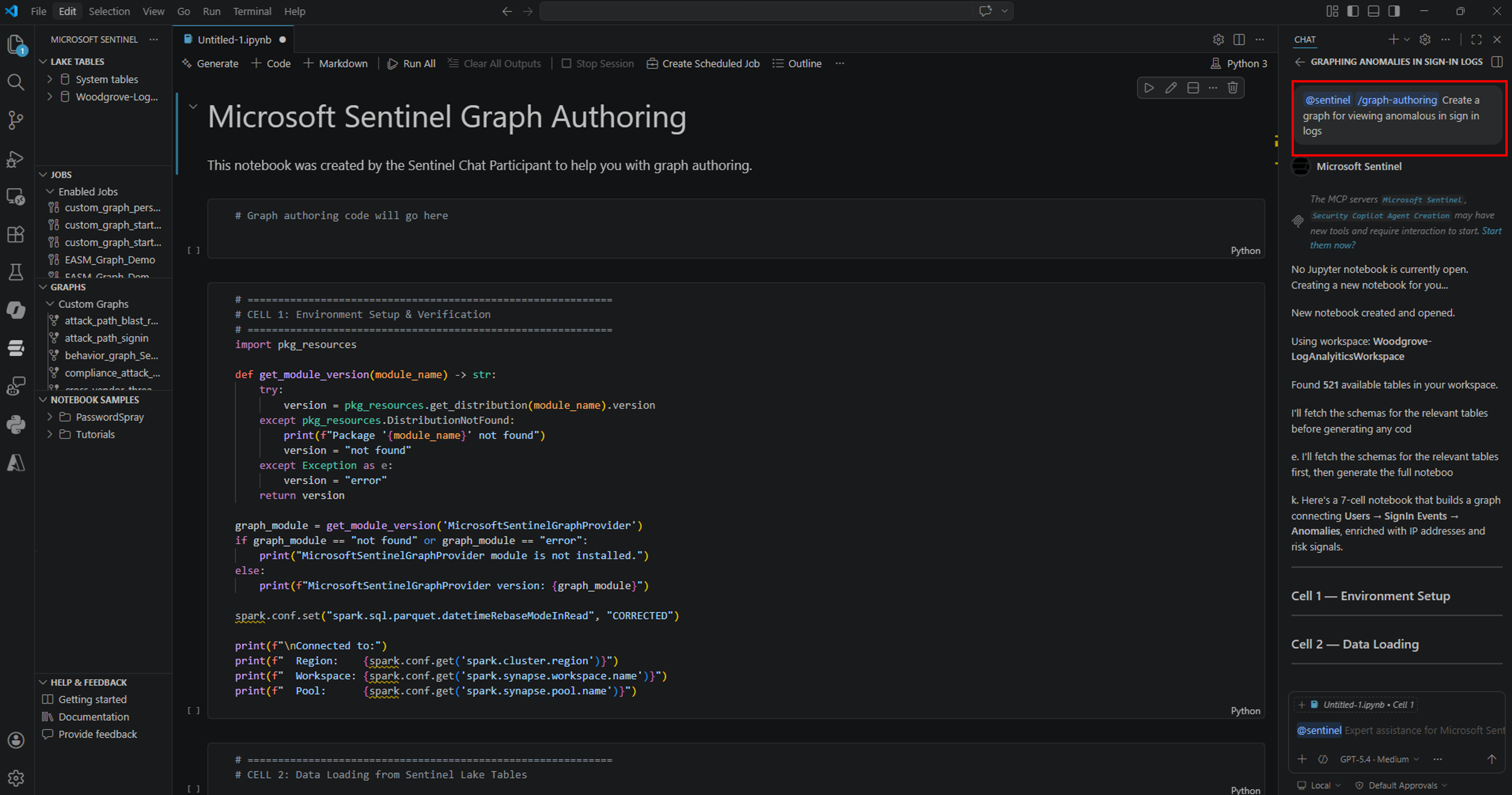 Chat graph authoring