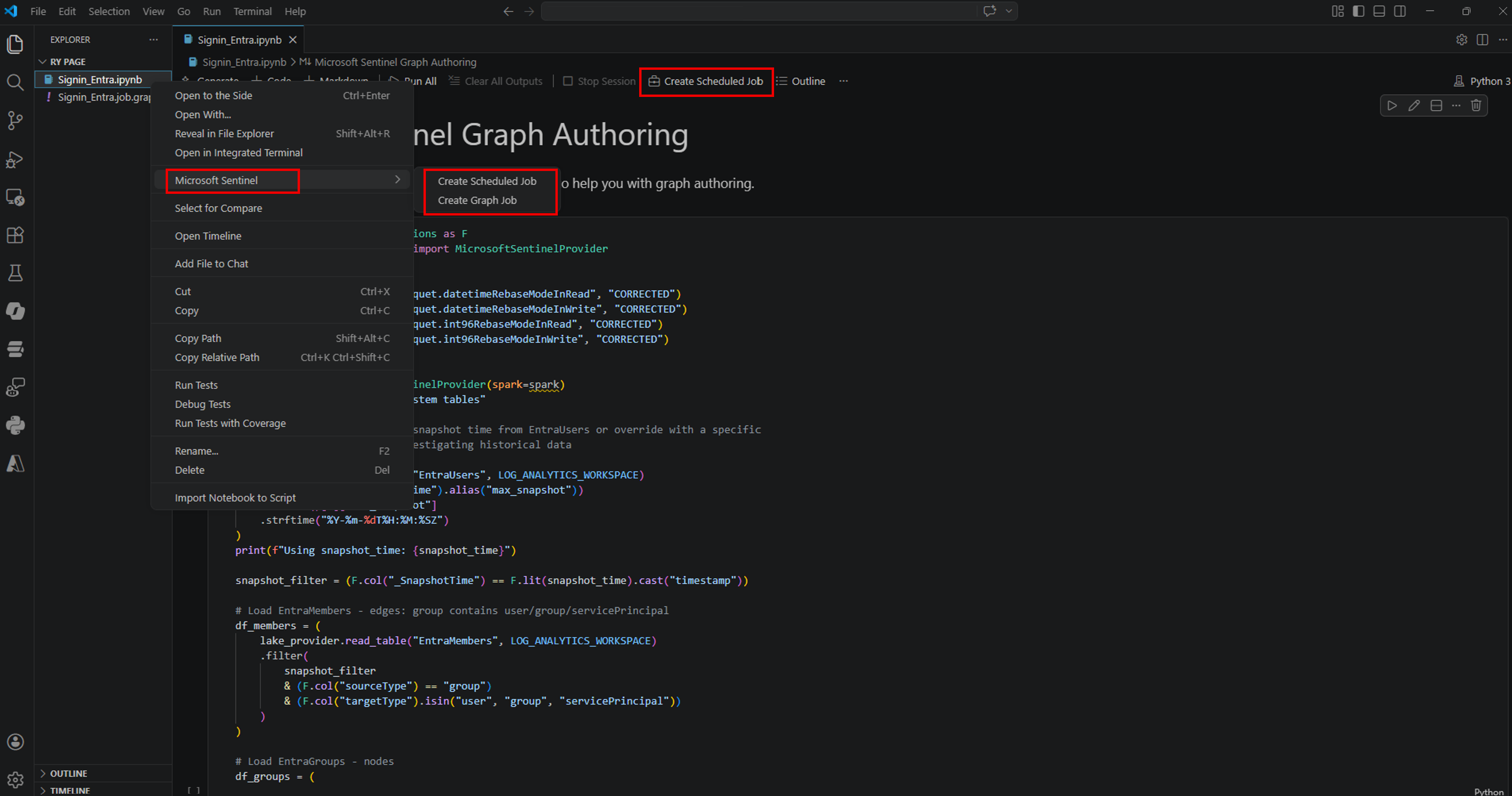 Create Scheduled Job